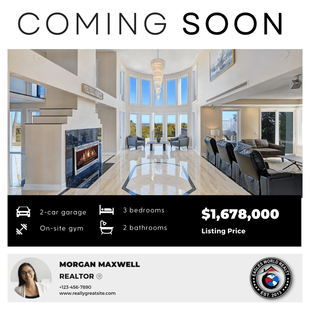 Luxury modern home with spacious interiors and large windows.